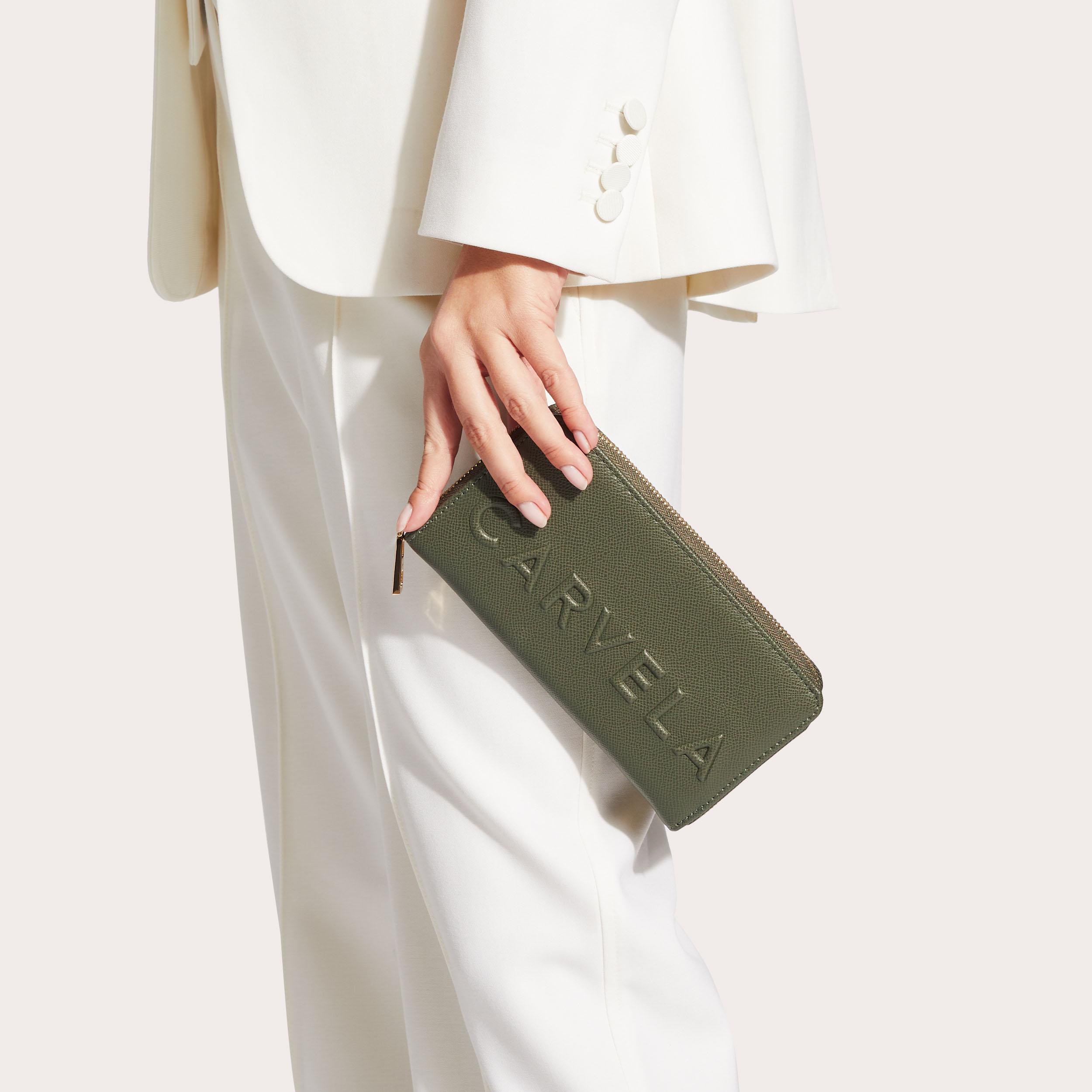 FRAME PURSE Khaki Purse by CARVELA